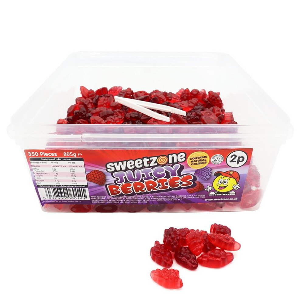 Sweetzone Juicy Berries 805g Tub - Strawberry & Blackberry Flavour