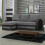 MN Furniture (Grey, Left Corner) Sydney Ottoman Storage Corner Sofa Bed 1