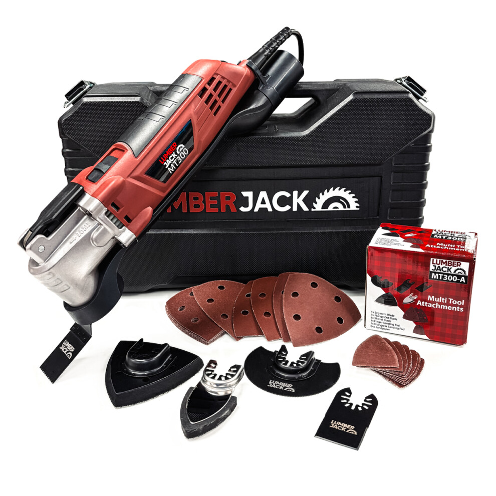 Lumberjack Electric Multi Tool Oscillating Rotary 300W Variable Speed