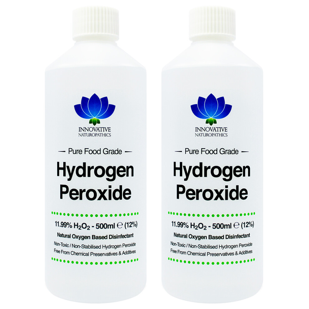 Innovative Naturopathics 12% (11.99%) Food Grade Hydrogen Peroxide 1 Litre Unstabilised