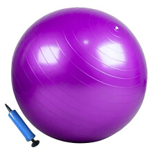 MantraRaj Anti-Burst Gym Ball 65cm- Exercise Birthing Ball Yoga Swiss Core Fitness core strength training, stretching, toning, resistance, Pregnancy A