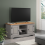 Mercers Furniture Corona Grey Wax 2 Door Media Unit Solid Pine Furniture 1