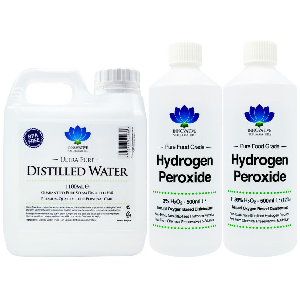 Hydrogen Peroxide Starter Pack - Purest Food Grade - Additive Free