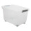 (Single) Jolie Max 16L Storage Boxes with Wheels. Stackable & Transparent, Lids & Buckles. 1