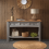 Mercers Furniture Corona Grey Wax 3 Drawer Console Table Solid Pine Furniture 1