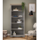 Mercers Furniture Corona Grey Wax Large Bookcase Storage Solid Wood Pine Furniture 1