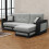 MN Furniture (Grey, Right Corner) Halifax Fabric Ottoman Storage Corner Sofa Bed 1