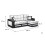 MN Furniture (Grey, Right Corner) Halifax Fabric Ottoman Storage Corner Sofa Bed 3