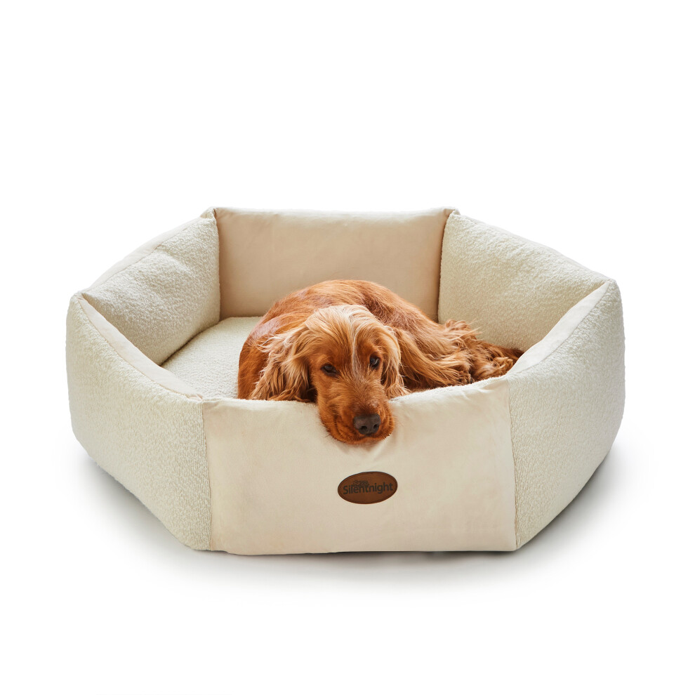 (Medium) Silentnight Deep Sleep Donut Pet Bed Calming And Cocooning Premium Velvety Soft