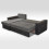 MN Furniture (Grey, Right Corner) Scotia Fabric Ottoman Storage Corner Sofa Bed 3