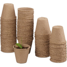 18pc Biodegradable Fibre Seedling Plant Pots Gardening Small