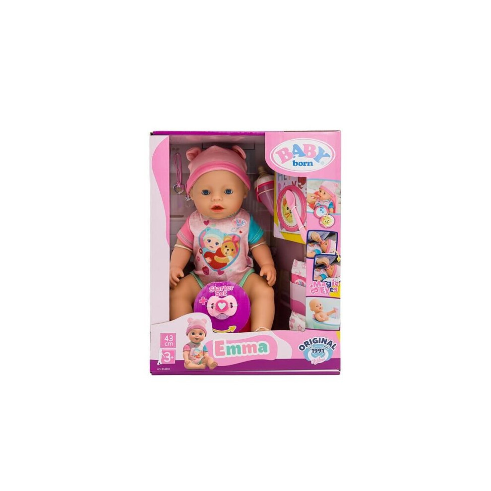 Zapf Creations Baby Born Emma Doll 43Cm + Accessories 834800