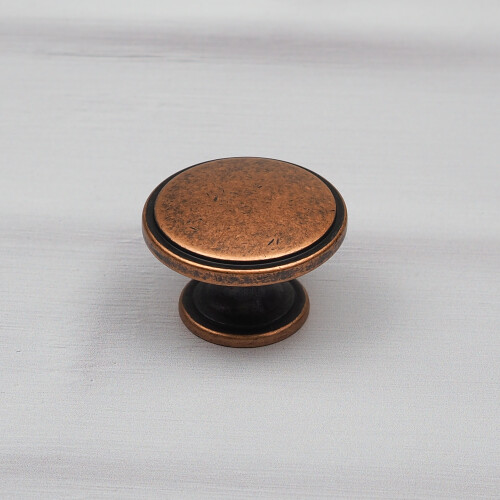(38mm Knob) Antique Copper Handle Pulls 64mm 96mm 128mm & Knob 2