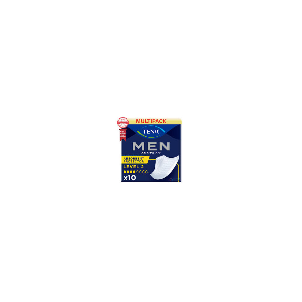TENA Men Level 2 - 6 Packs of 10 Incontinence Pads