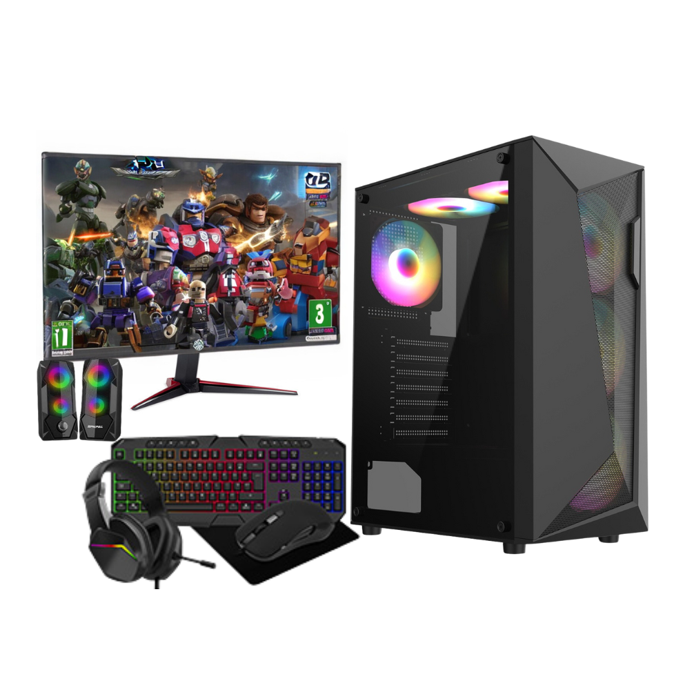 Charisma Gaming Pc Bundle I5 16Gb Ram 1Tb+512Gb Ssd Gt1030 4Gb + Speakers Black 492030448936