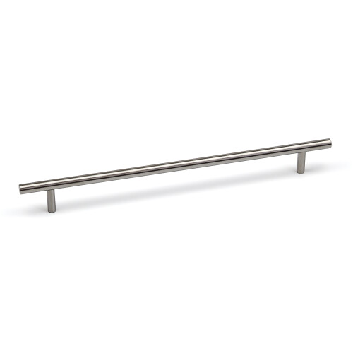 Brushed Nickel Silver T-Bar Handle With 256mm Hole Centres