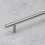 Brushed Nickel Silver T-Bar Handle With 256mm Hole Centres 5