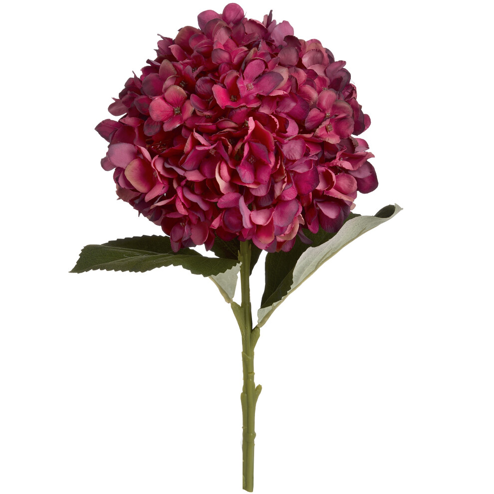Hill Interiors (One Ruby) Artificial Autumn Hydrangea Large