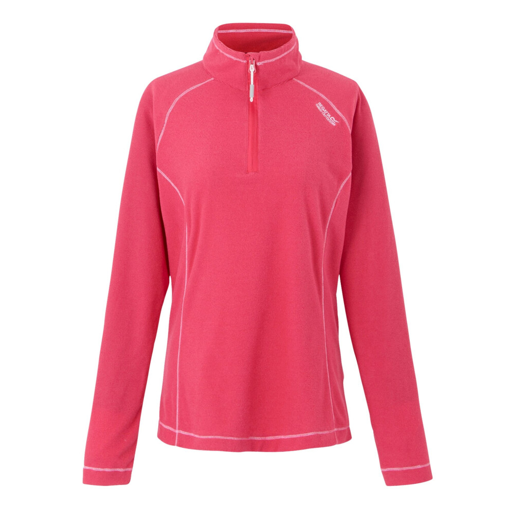 (8 UK, Pop/Raspberry Ripple) Regatta Great Outdoors Womens/Ladies Montes Half Zip Fleece Top