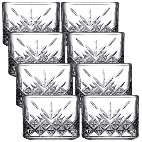 (8) Glass Stackable Serving Bowls for Ice Cream, Dessert, Fruit and Pudding