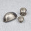 (64mm Cup Handle) Brushed Nickel Cup Handle 64mm & 38mm 42mm Knobs 16