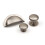 (64mm Cup Handle) Brushed Nickel Cup Handle 64mm & 38mm 42mm Knobs 18