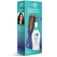 Es un 10 The Perfect Blow Dry Gift Set Miracle H20 Shield,Cepillo redondo