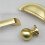 (76mm Cup Handle	) 160mm Brushed Brass Handle 76mm Cup Handle & Knob 14