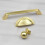 (76mm Cup Handle	) 160mm Brushed Brass Handle 76mm Cup Handle & Knob 15