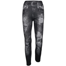 (Black) Ladies SkinnyStretchPant FullLength JeggingTrouser