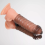 Cock Ring Vibrating Penis Sleeve - Enhancer & Delay Extender - Black 6