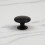 (38mm Knob) Matt Black Cup Handle 64mm & Round Knob 3