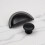 (38mm Knob) Matt Black Cup Handle 64mm & Round Knob 15