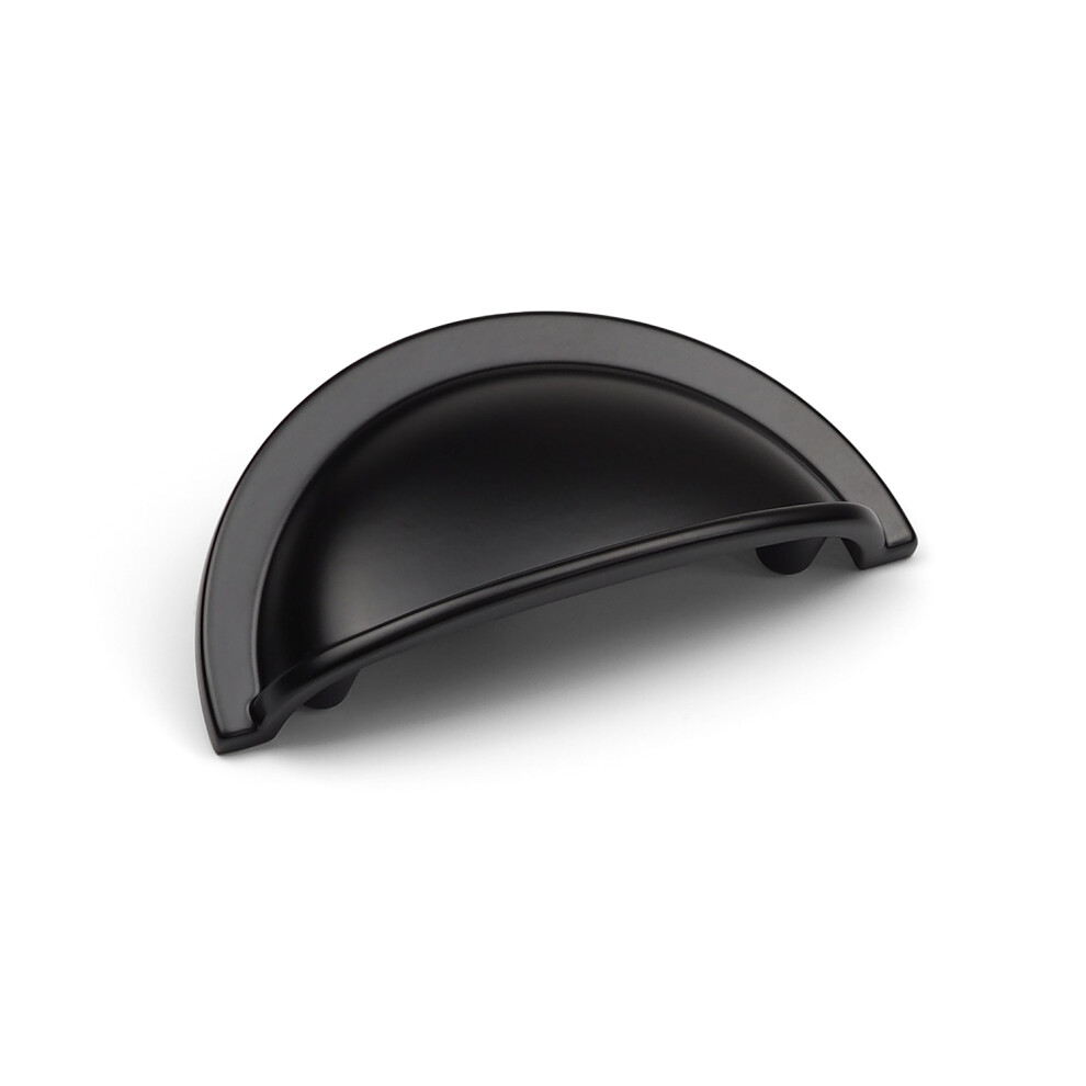 10x Black Cup Handles 64mm Matt Kitchen Cabinet Cupboard Door Drawer Dark Pull - Image 4