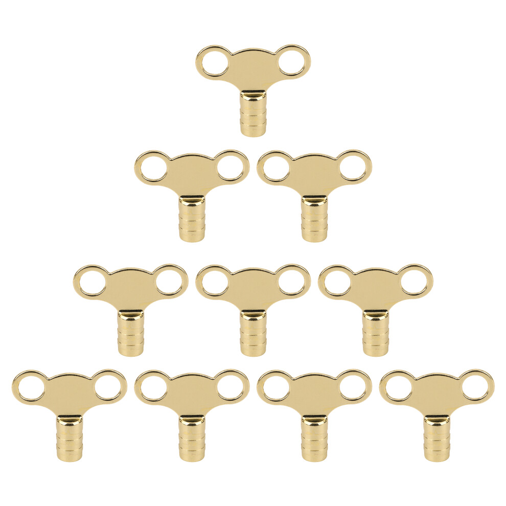 (10pcs) Universal Radiator Key, Heavy Duty Valve Clock Key Solid Brass for Central Heating Systems, Air Venting and Bleeding UK Radiators, Plumbing To-image-OPC-PFYJW8J-NEW