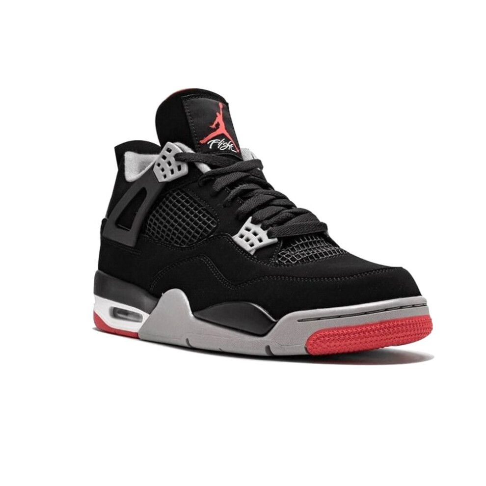 (UK9/EUR44/28CM) Nike Air Jordan 4 Retro OG Bred Men's Shoes