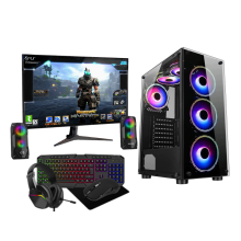 Gaming PC Bundle i7 16GB RAM 1TB + 256GB SSD GT1030 4GB / 22" Monitor + Speakers