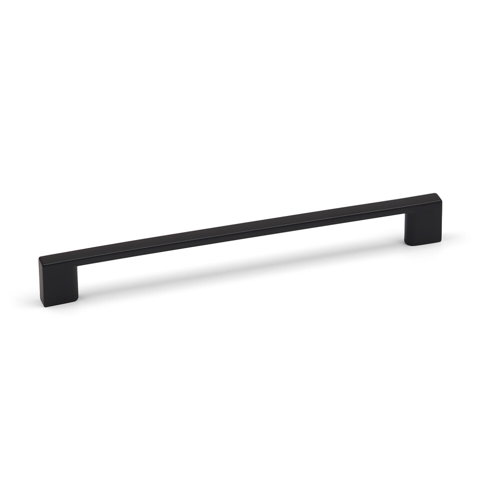 Matt Black Kitchen Cabinet Slim D Handle 160mm