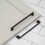 Matt Black Kitchen Cabinet Slim D Handle 160mm 14