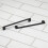 Matt Black Kitchen Cabinet Slim D Handle 160mm 15