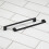 Matt Black Kitchen Cabinet Slim D Handle 160mm 17