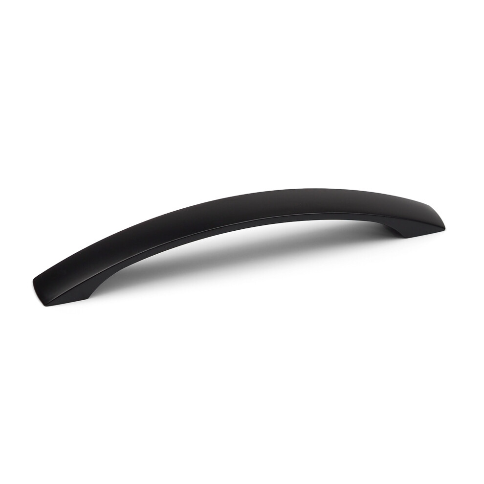 Matt Black Bar Handle Curved Arched Bow Pull Cabinet Unit