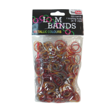 600 Loom Bands Metallic Colours 1 Knotting Hook 24 S Clips