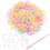 600 Loom Bands Solid Mixed 1 Knotting Hook 24 S Clips 3