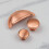 (76mm Cup	) Satin Copper Kitchen Handles Half Moon Cup & Knobs 13
