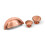 (76mm Cup	) Satin Copper Kitchen Handles Half Moon Cup & Knobs 14