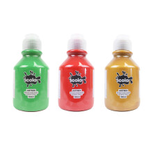 Scola Artmix Tempera Paint 150ml 3pk- Christmas Colours