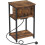 Alivio Slim Side Table with Charging Station with 2 AC Outlets 1