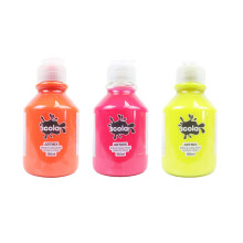 Scola Artmix Tempera Paint 150ml 3pk- Neon Colours