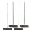 (Orange) 360° Extendable Microfibre Mop Double Sided Flat Floor Cleaner Sweeper Wet Dry 5